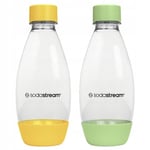 Sodastream Fuse 0,5l 2 förpackningar grön/gula flaskor