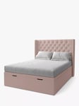 Koti Home Astley Upholstered Ottoman Storage Bed, King Size