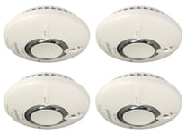 4 x Fireangel WST-630T Wi-Safe2 Wireless Smoke Alarms Thermoptek Lithium Battery