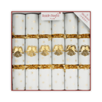 Jewel Angel Gold Large Handmade Luxury Traditional Christmas Crackers (6 Pack)