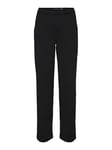 Vero Moda Femme Vmzamira Mr Slim Pantalon Droit Ga Noos jeans, Noir, L / 30L EU