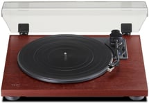 Teac Tn-180Bt-A3, Beltedrevet Platespiller, Semi-Automatisk, Sort, Kirsebær, Mdf, Plast, 33 1/3,45,78 Rpm