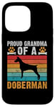 Coque pour iPhone 14 Pro Max Fière grand-mère d'une grand-mère Doberman