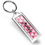 Stanley Name Pink Love Hearts Keyring   #145247