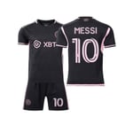 (Barnfotbollssatser Inter Miami Messi #10 Fotbollströja T-shirt+shorts 10-11 Years