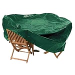 Strong Heavy Duty Large Oval Patio Set Cover Garden Furniture Protector