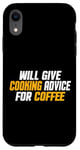 Coque pour iPhone XR Amusant, Chef Cook donnera des conseils de cuisine pour le café