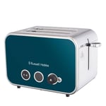 Russell Hobbs 2 Slice Toaster Distinctions, 6 Browning levels Ocean Blue - 26431