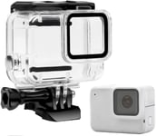 Boîtier de Protection étanche pour plongée pour caméra GoPro Hero 7 Silver/White Model, Protection de la Cage de Cage sous-Marine en Silicone Accessoires.[G2173]