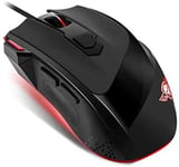 Spirit Of Gamer Pro-M3 - Souris - optique - 7 boutons - filaire - USB - noir, rouge - Pour la vente au détail