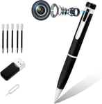 Stylo Caméra, 1080P Stylo Caméra Cachée, Caméra Espion avec Prise de Photos et Enregistrement Audio, Mini Caméra de Surveillance pour Entreprise et Salle de Classe(Ne Pas inclure la Carte SD)