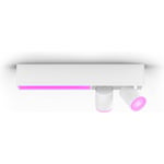 Philips Hue White and Color Ambiance Centris smart taklampa med två spotlights, vit