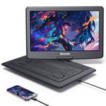 19" Portable DVD Player with 16" Large Screen HD 1600x900 HDMI 6 Hrs Battery USB