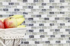 mosaik ws ice cube brick cryst/stone mix greygreen 1,5x3x