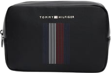 Tommy Hilfiger Men TH FOUNDATION WASHBAG, Black, One Size