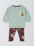 John Lewis Baby Fun in the Sun Sweatshirt and Leggings Set, Multi