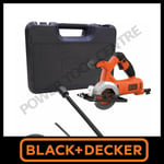 Black & Decker Mini Circular Saw 85mm Wood Metal Plastic Cut 400w 240v BES510-GB