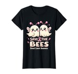 Save the Boo Bees Breast Cancer Awareness Ghosts Tee T-Shirt