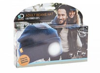 DA Beanie Hat With Light Adults free battery Grey ore Black waterproof IP54