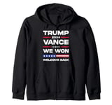 Trump Vance We Won 47th US President 2024 Welcome back Women Zip Hoodie