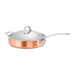 Escoffier Induction Saute Pan With Helper Handle 28 X 6Cm, Copper