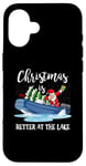 iPhone 16 Christmas Life Is Better At The Lake Boat Lover Boating Case