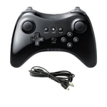 Pro-kontroll för Wii U, Trådlös Kontroll, För Nintendo Wii U-kontroll Gamepad Joystick Dubbla Analoga (svart)