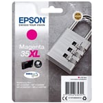 Epson 35XL Magenta Padlock High Yield Genuine Ink, Claria Photo HD Ink Cartridge