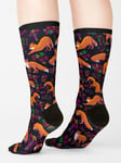 Chaussettes Taille Unique Renard Forestier Nouveauté Fantaisie Motif Fou Équipage Décontracté Pour Hommes Femmes