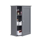 Yaheetech - Armoire Murale de Toilette, Meuble de Rangement Suspendu Salle de Bain, 35 x 20,7 x 55 cm, Armoire à Pharmacie, 2 Étagère Réglables, avec