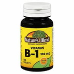 Nature's Blend Vitamin B1 Tablets 100 mg 100 Tabs By