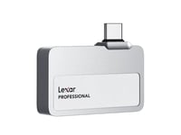 Lexar 2TB Professional Go USB 3.2 Gen 2 Portable SSD (Silver)