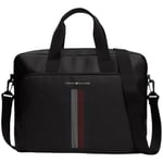 Porte document Tommy Hilfiger  Sac ordinateur  Ref 63576 BDS Noir 41*32*9 cm