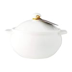 Wilmax WL-997021/1C Plat à gratin en porcelaine avec poignée Blanc 20,5 cm Hauteur 5 cm Capacité 650 ml