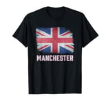 Manchester British United Kingdom Flag Vintage UK Souvenir T-Shirt