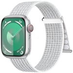 Higgs Bracelet Tissé Nylon Compatible avec Bracelets Apple Watch 38mm 40mm 41mm 44mm 45mm 46mm Ultra 2 49mm Femme, Bracelet Elastique Sport Loop Nylon pour iWatch Serie (42mm 10) 9/8/7/6/5/4/3/2/1/SE