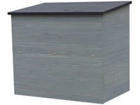 Coffre de jardin en bois "Caja"  137 x 91 x 121 cm  Anthracite