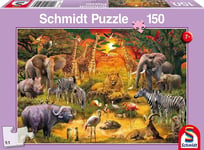 SCHMIDT, Puzzle 150 Pièces Les Animaux d’Afrique, SCM56195