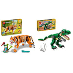 LEGO Creator 3 in 1 Mighty Dinosaurs & Majestic Tiger, Panda or Koi Fish Set   T