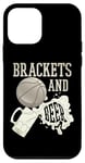 Coque pour iPhone 12 mini Supports de basket-ball universitaire et boisson de tournoi de mars de bière