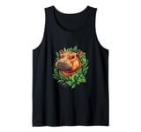 Nature Inspired Hippo Graphic Cute Hippopotamus Tank Top