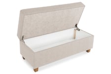 Crazy Fotskammel med Oppbevaring 120x50 - Beige Grå,Beige Scandinavian Choice