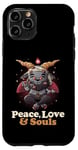 iPhone 11 Pro Peace Love Souls Demon Goat Pentagram Satanic Cute Baphomet Case