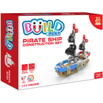 Build & Play Kids Pirate Ship Construction Set Toy