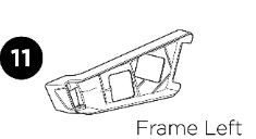 Thule Easyfold Lamp Frame Left Reservedel