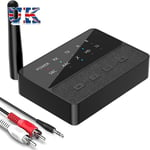 Dual Link Bluetooth 5.3 Transmitter Receiver Wireless Audio Adapter  TV