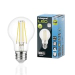 Integral Ampoule LED E27 GLS A60 Omni-filament Blanc froid 4000K, 806LM, 7.3W (équivalent à 60W) non dimmable - Paquet de 2 - Efficace en énergie, Pour les chambres, les couloirs et les salons