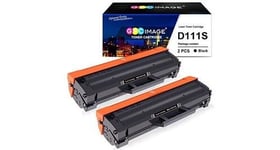 Gpc image cartouche de toner compatible pour d111s mlt-d111s (2 noir) pour samsung xpress sl m2070fw m2026w m2070w m2026 m2022w m2070 m2022 m2020