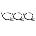 3Pcs Headset Splitter Cable 3.5mm Silver Headphone Splitters Mic Cables For GF0