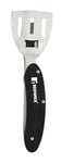 BERGNER In Black | Set à barbecue 5 en 1 | En acier inoxydable et bois noir | Spatule, brosse, fourchette, tire-bouchon et ouvre-bouteille | Poignée détachable | 11,6 x 3,5 x 1 cm